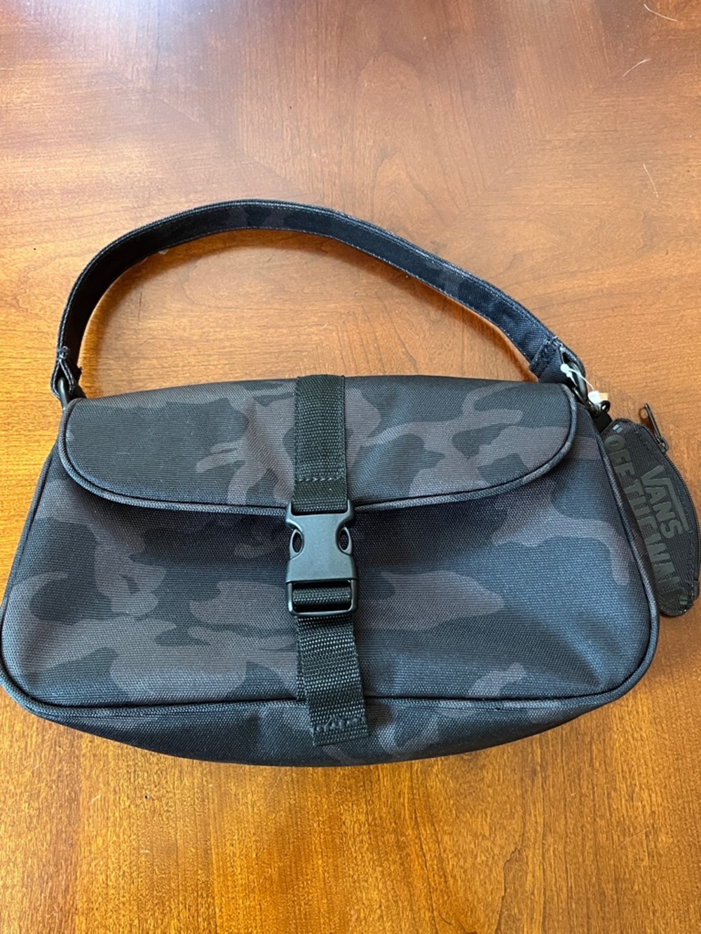 Vans Hooked On Black Camo Bag NWT
